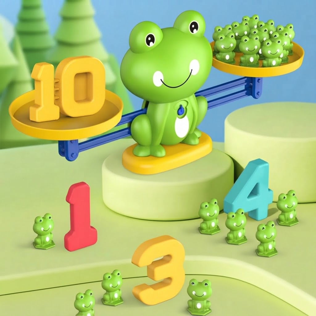 Jeu de balance grenouilles – Mathématiques amusantes