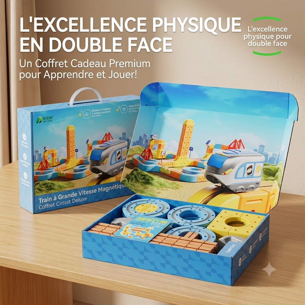 Piste de Course Magnétique STEM – Circuit Éducatif Montessori