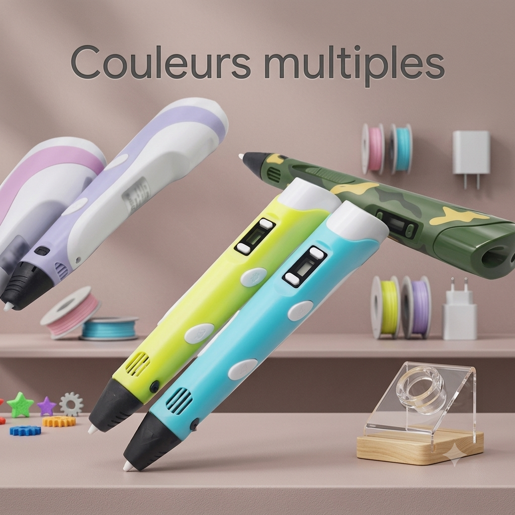 Stylo 3D Électronique avec 9 m de Fil PLA