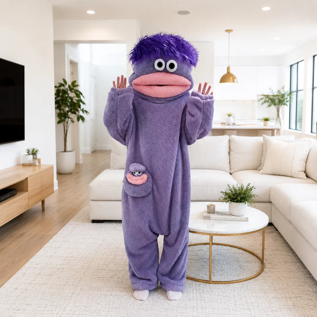 SnuggleGoof – Pyjama Combinaison Enfant Motif Monstre Rigolo