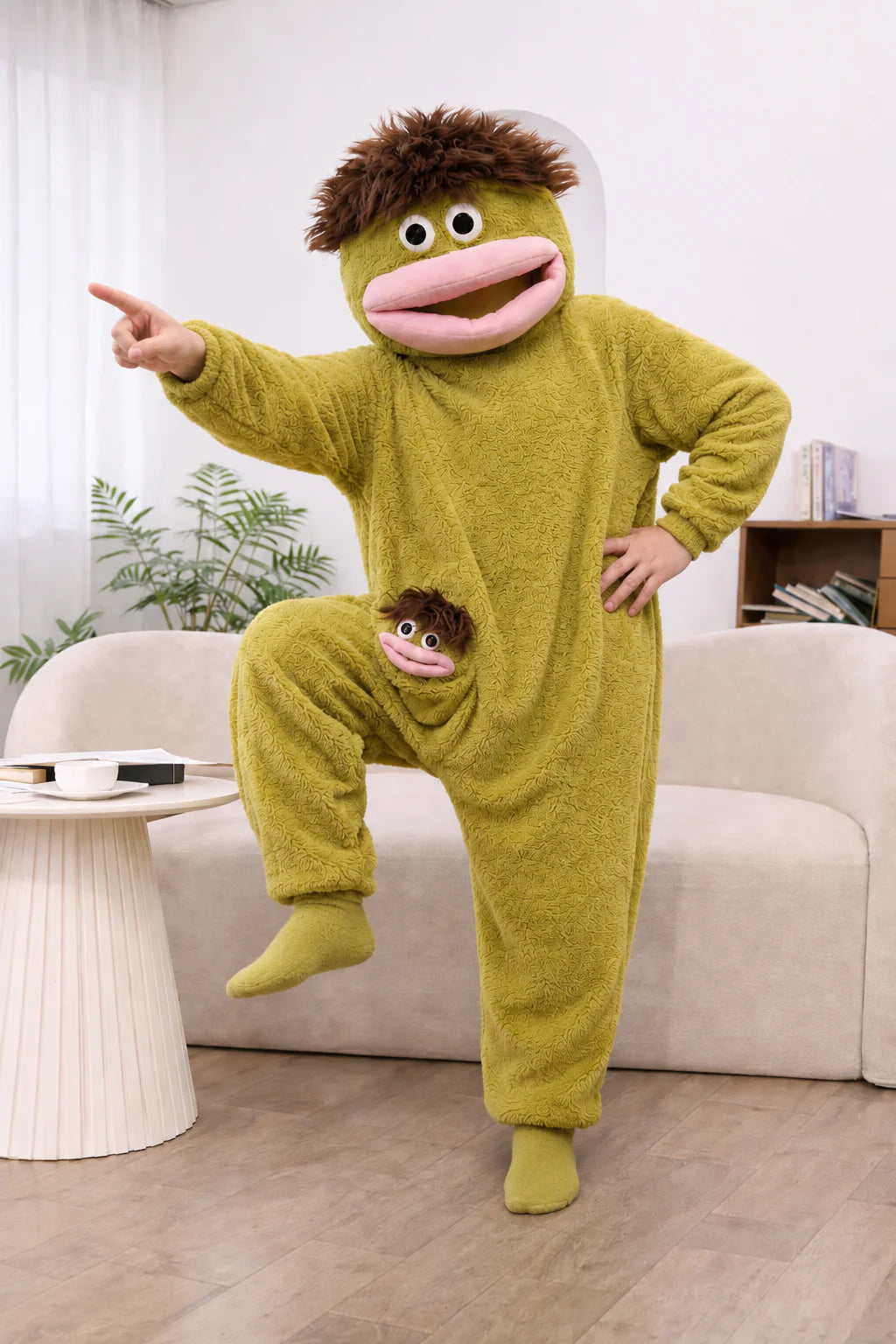 SnuggleGoof – Pyjama Combinaison Enfant Motif Monstre Rigolo