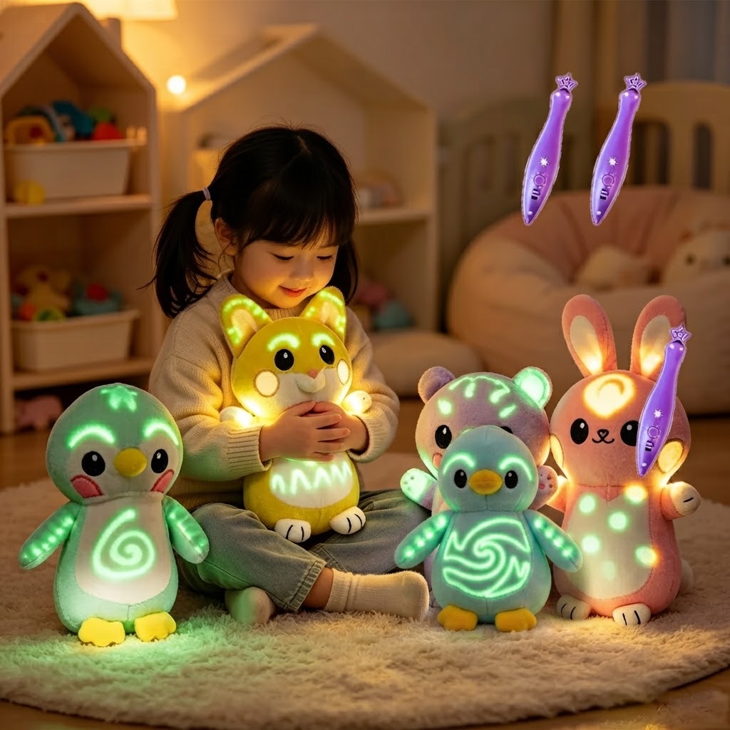 Peluche Lumineuse Veilleuse – Compagnon Doux pour Enfants
