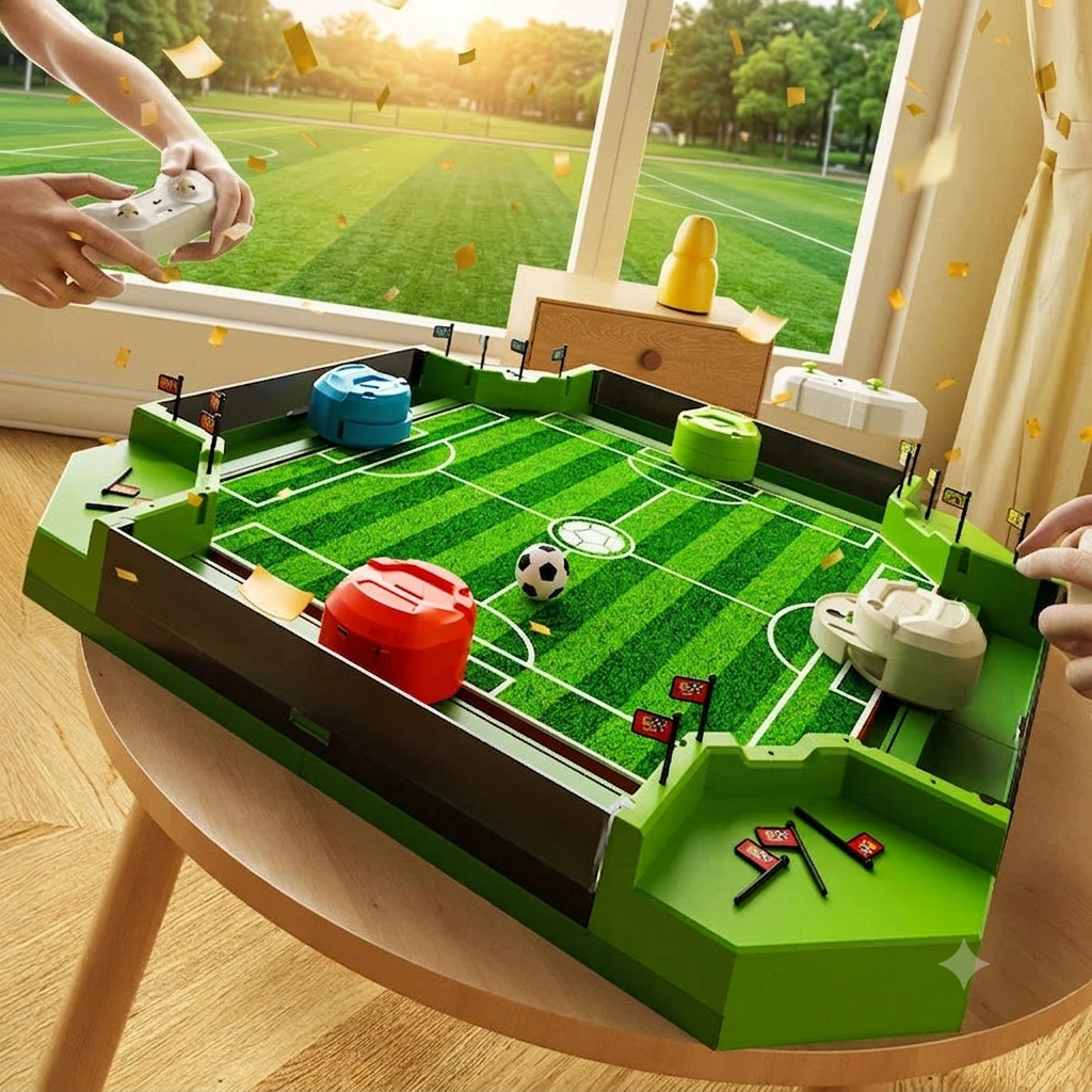 Jeu de Football de Table Arcade 4 Joueurs – Fun en Famille & Système de Points