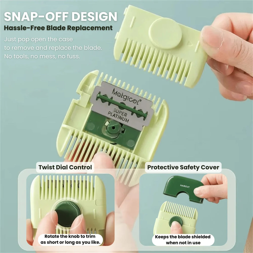 Snip-Snip Buddy : Le Peigne Coupe-Cheveux Sympa pour Enfants – Marron