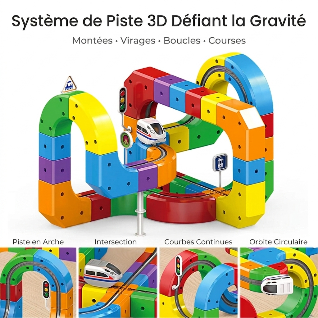 WonderRail™ – La voie ferrée modulaire 3D pour les petits constructeurs curieux