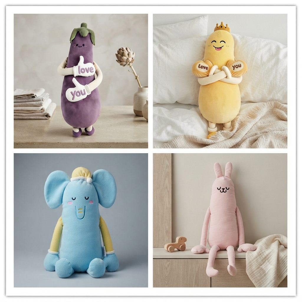 Coussin en Peluche Câlin – Grande Peluche Douce