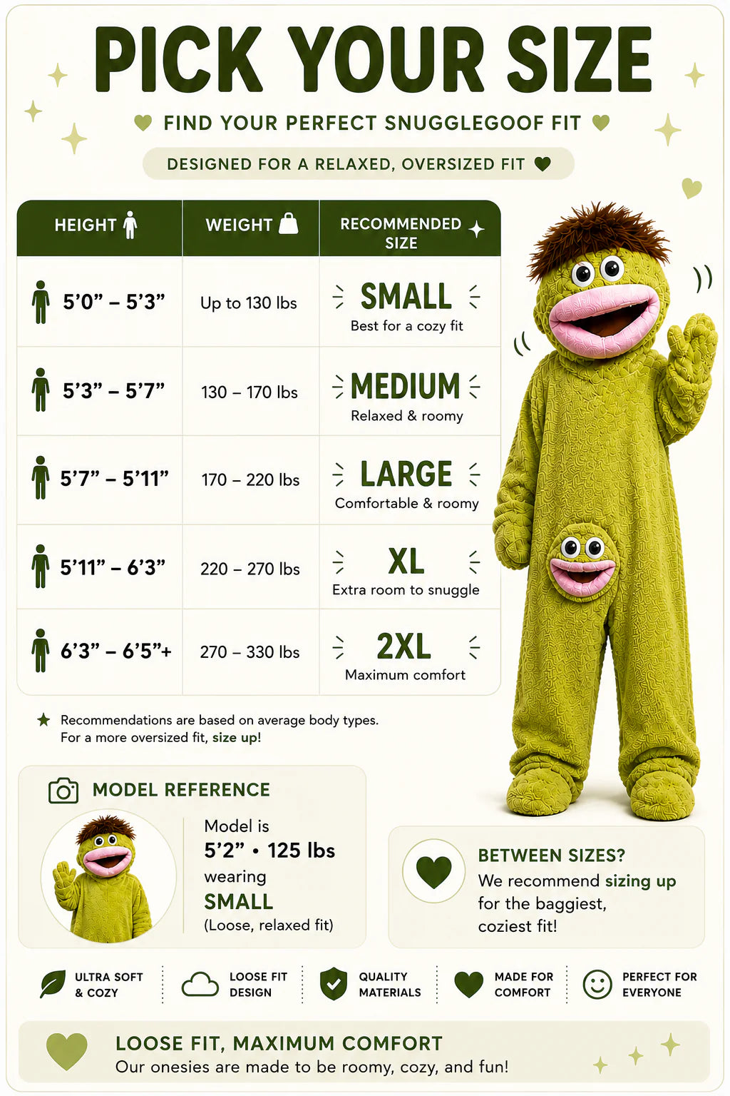 SnuggleGoof – Pyjama Combinaison Enfant Motif Monstre Rigolo