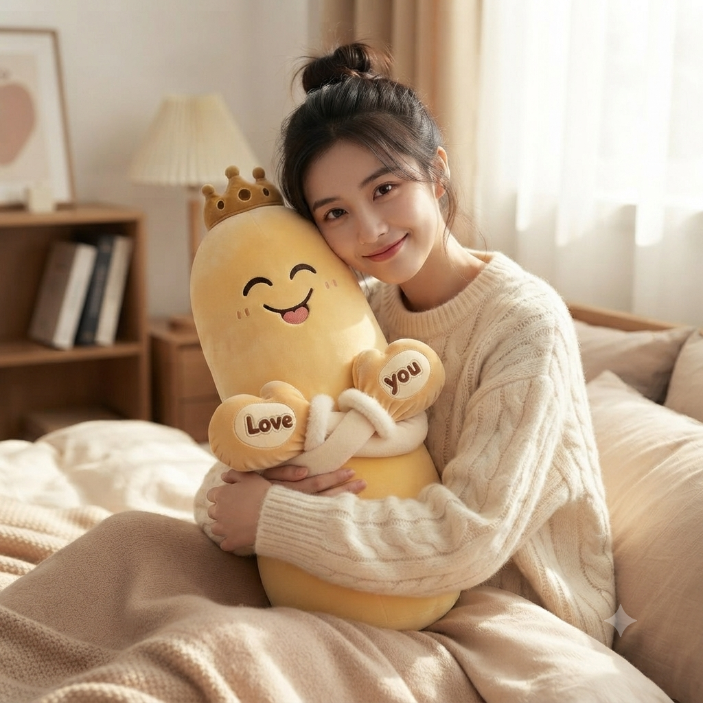 Coussin en Peluche Câlin – Grande Peluche Douce