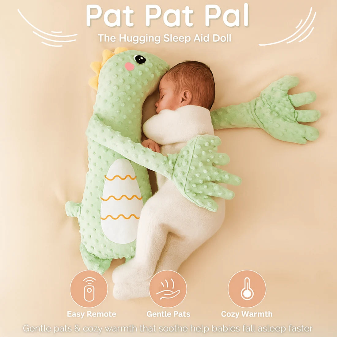 PatPat Pal : La poupée qui fait dormir votre bébé - Dilly Dino