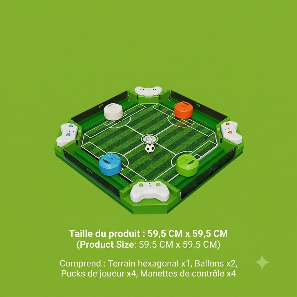 Jeu de Football de Table Arcade 4 Joueurs – Fun en Famille & Système de Points