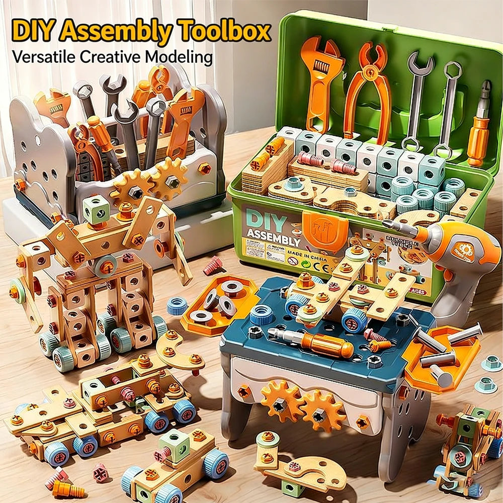 Coffret d'Outils DIY pour Enfants – Kit de Montage à Vis et Écrous