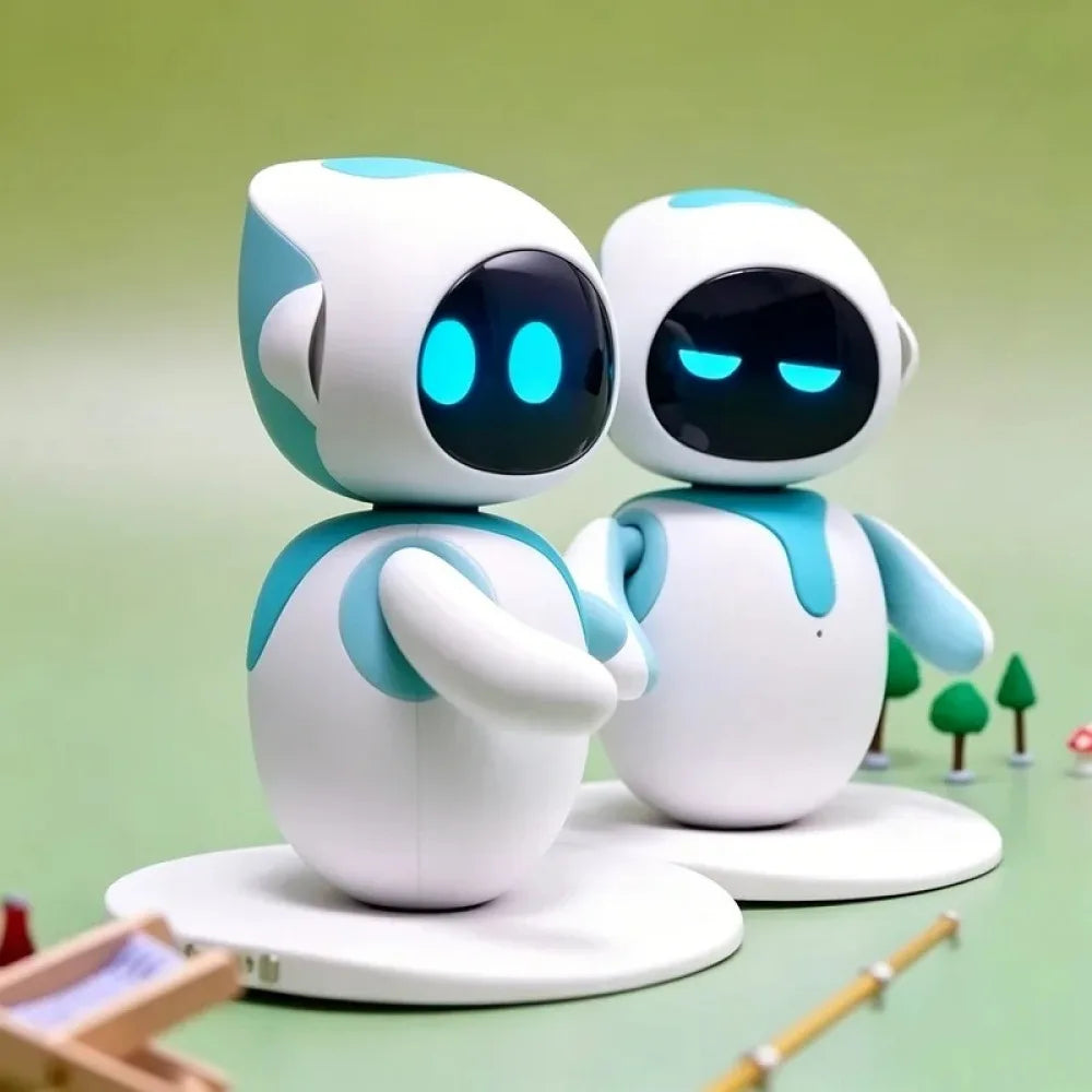 Robot Intelligent IA Électronique Automatisé à Détection Tactile, Interaction Émotionnelle, Vocal, Multi-Modes, Mignon, Idéal pour Fêtes et Cadeaux d’Anniversaire