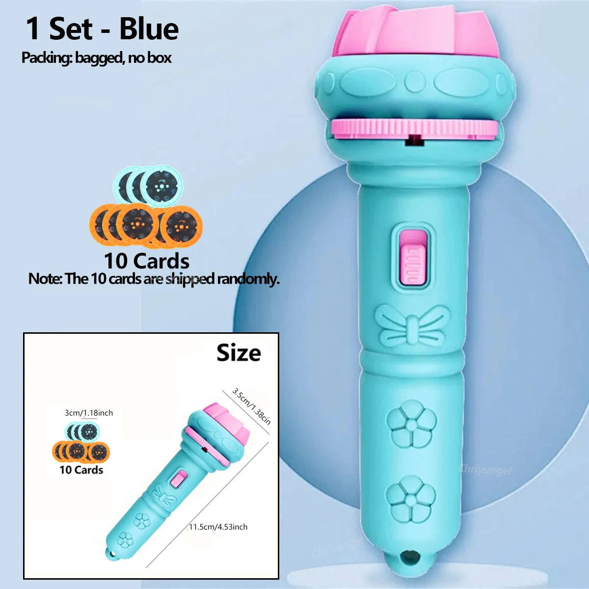 Lampe Projecteur pour Enfants – 10 Disques, 80 Motifs, Veilleuse Éducative