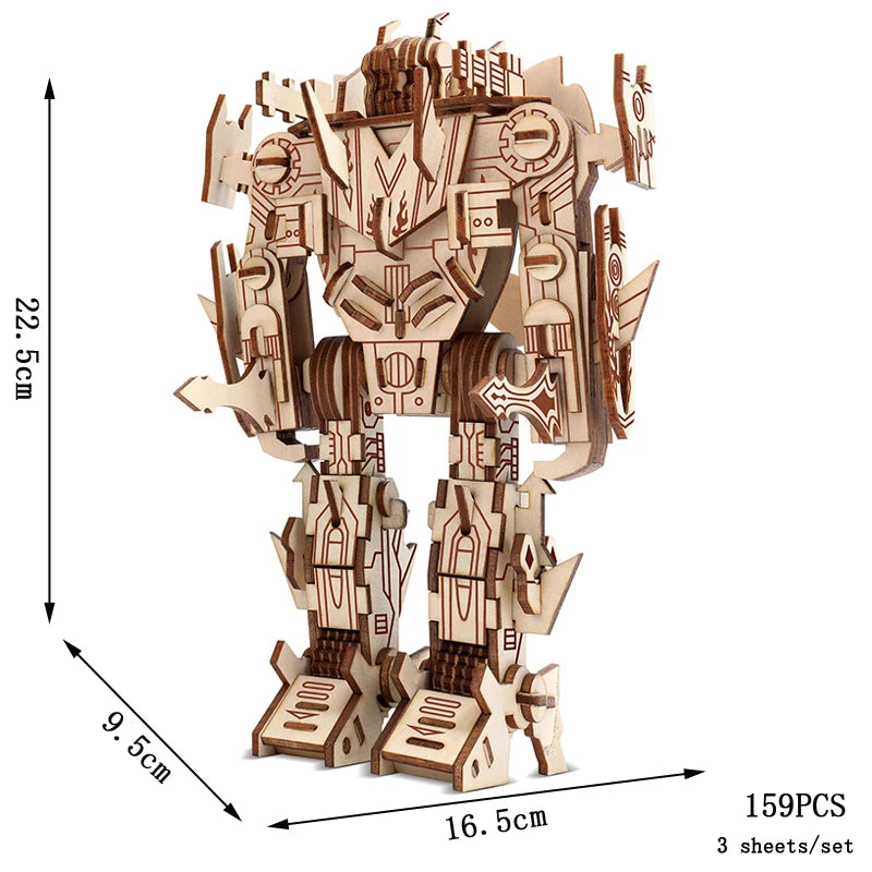 Puzzle 3D en Bois DIY – Maquette Rétro à Assembler (Bus, Bateau, Avion, Maison)