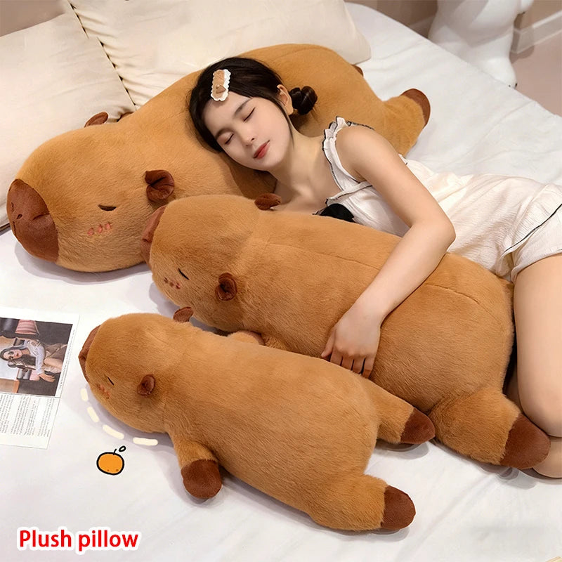 Coussin en Peluche Capybara – Compagnon Douillet