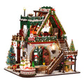 Chalet de Noël Enneigé en Bois DIY – Maquette Miniature avec Mobilier
