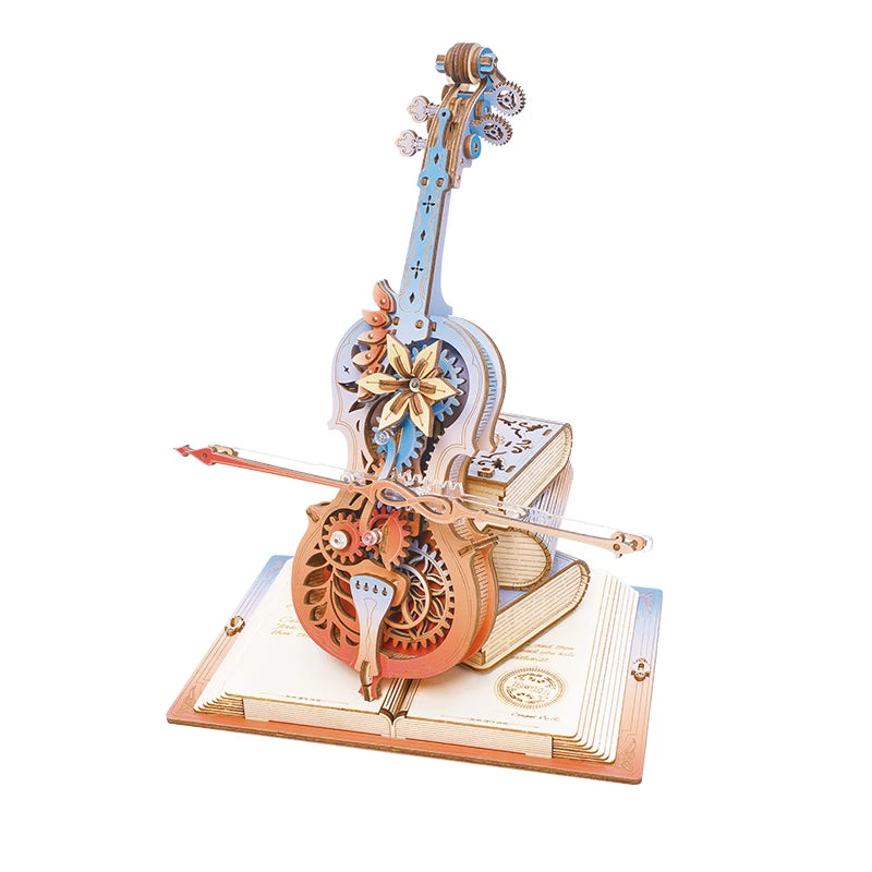 Puzzle 3D en Bois Robotime ROKR – Boîte à Musique Mécanique "Symphonie des Rêves"