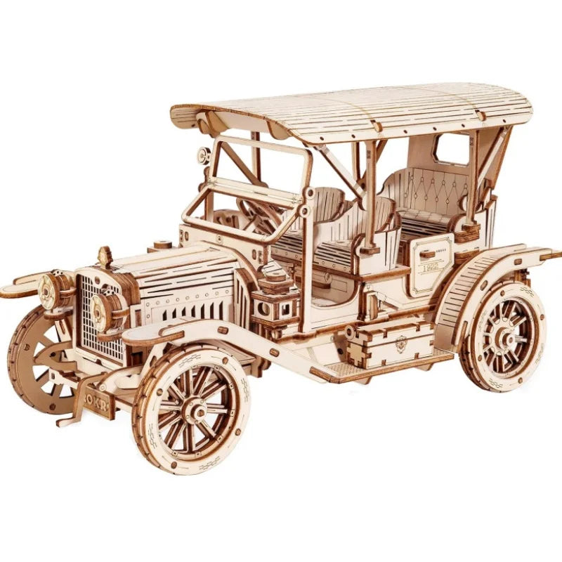Puzzle 3D en Bois Robotime ROKR – Voiture Vintage Échelle 1:15