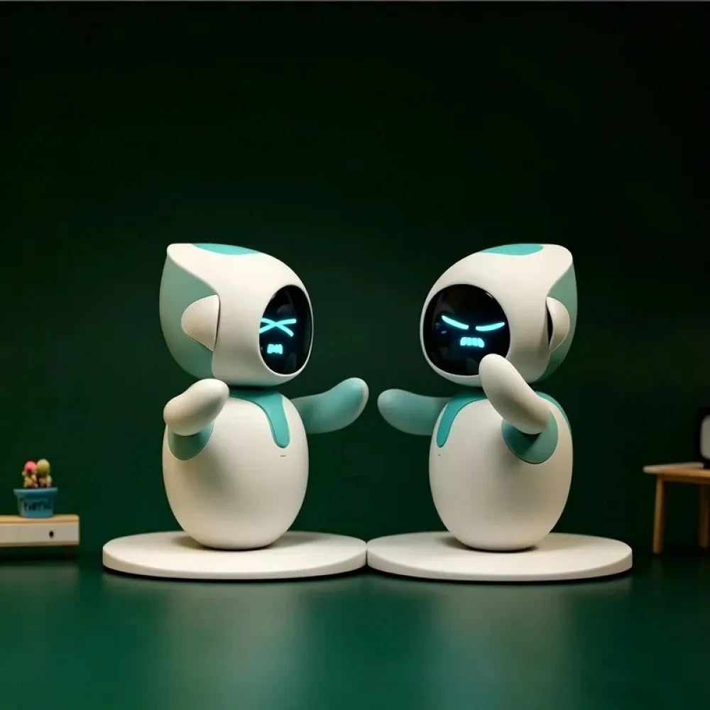 Robot Intelligent IA Électronique Automatisé à Détection Tactile, Interaction Émotionnelle, Vocal, Multi-Modes, Mignon, Idéal pour Fêtes et Cadeaux d’Anniversaire