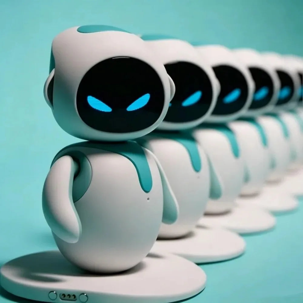 Robot Intelligent IA Électronique Automatisé à Détection Tactile, Interaction Émotionnelle, Vocal, Multi-Modes, Mignon, Idéal pour Fêtes et Cadeaux d’Anniversaire