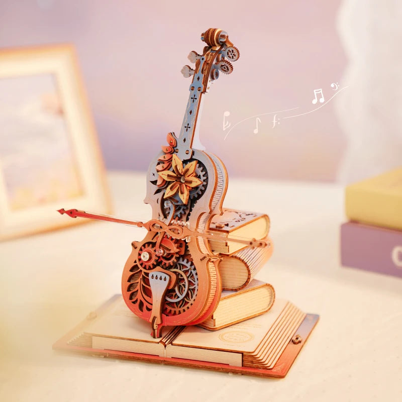 Puzzle 3D en Bois Robotime ROKR – Boîte à Musique Mécanique "Symphonie des Rêves"